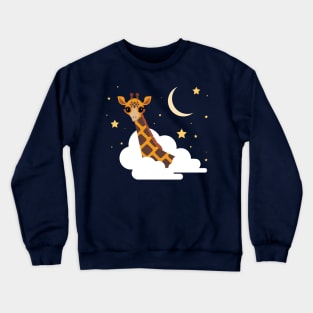 Nighttime Giraffe Crewneck Sweatshirt